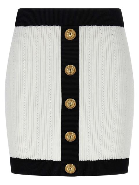 Balmain Balmain Women Two-Tone Miniskirt