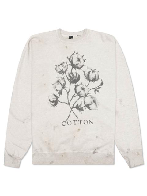 SAINT M×××××× SAINT MICHAEL COTTON SWEATSHIRT - GREY