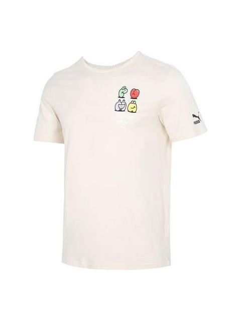 PUMA PUMA Graphic Streetwear T-Shirt 'Beige' 532612-75