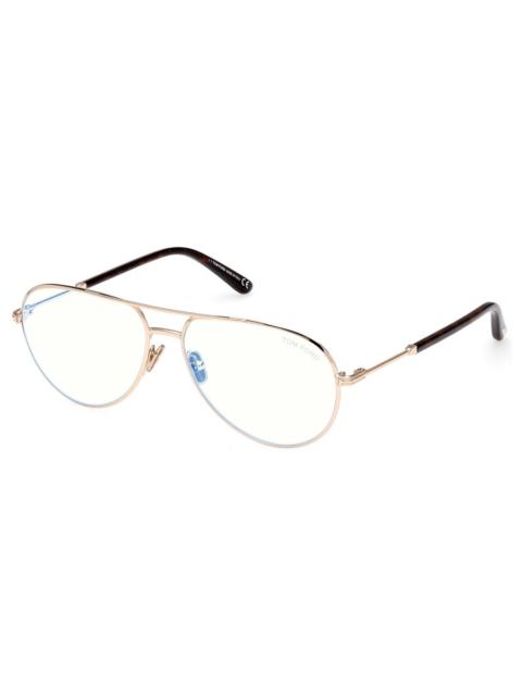TOM FORD Tom Ford Blue Light Block Pilot Men's Eyeglasses FT5829-B 028 57