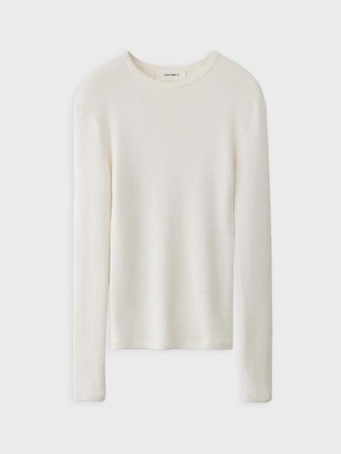 LISA YANG T-Shirt Vivian Long Sleeved Cashmere Offwhite