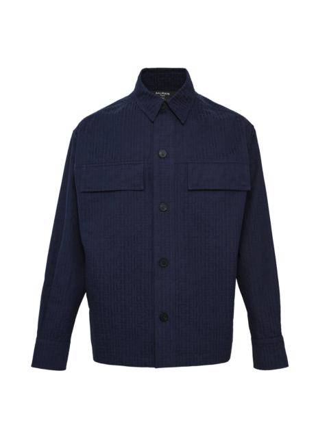 Balmain Monogram Cotton Overshirt
