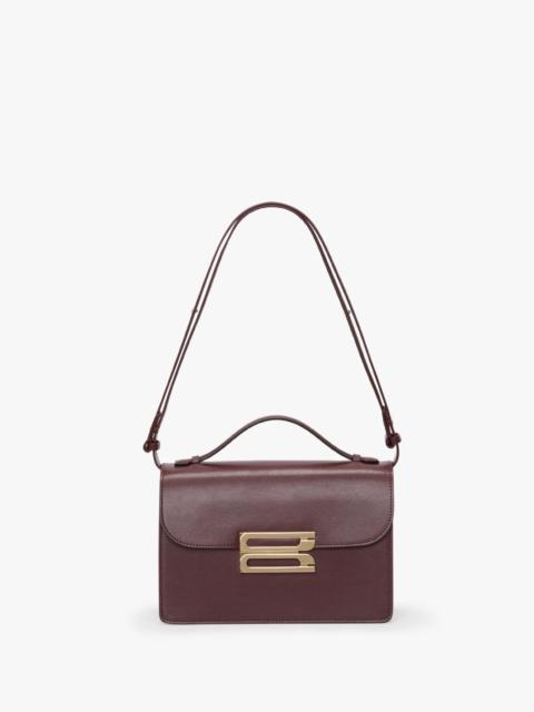 Victoria Beckham Dorian Bag In Burgundy Leather