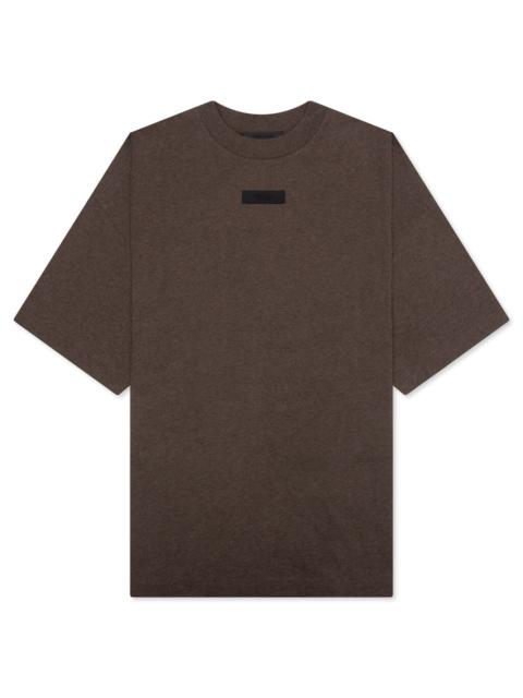 ESSENTIALS ESSENTIALS S/S TEE - HEATHER WOOD