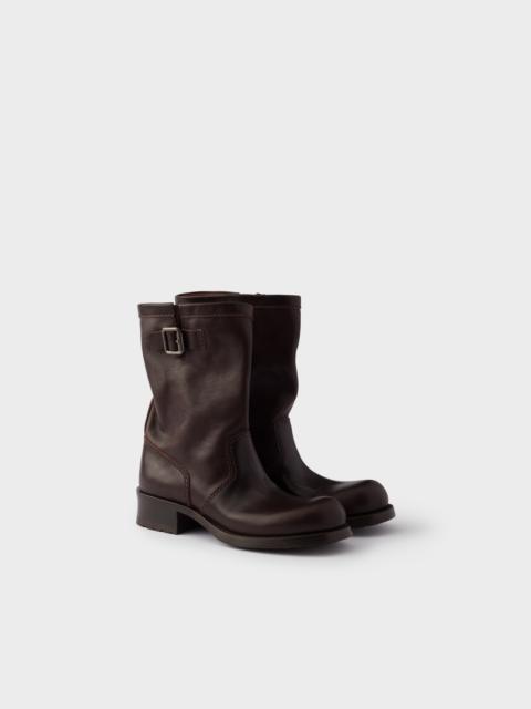 Prada Leather mid-calf boots