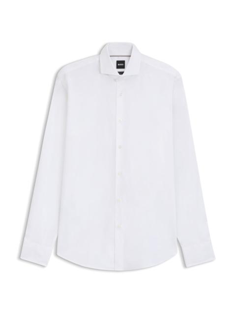 BOSS REGULAR-FIT SHIRT IN STRETCH-COTTON TWILL