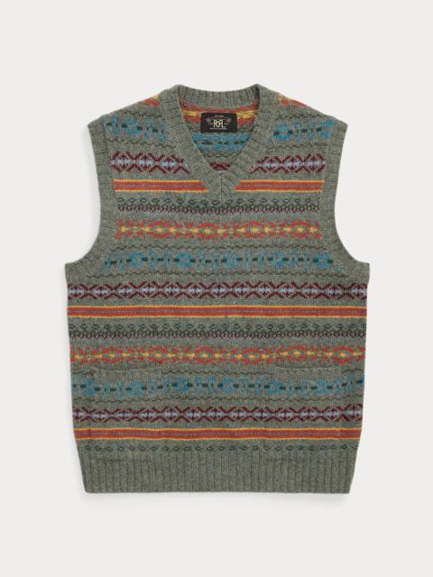RRL by Ralph Lauren Fair Isle Wool-Blend Sweater Vest