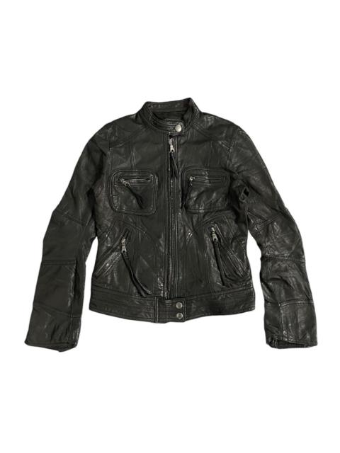 Other Designers Vintage Abahouse Devinette Luxe Leather Jacket