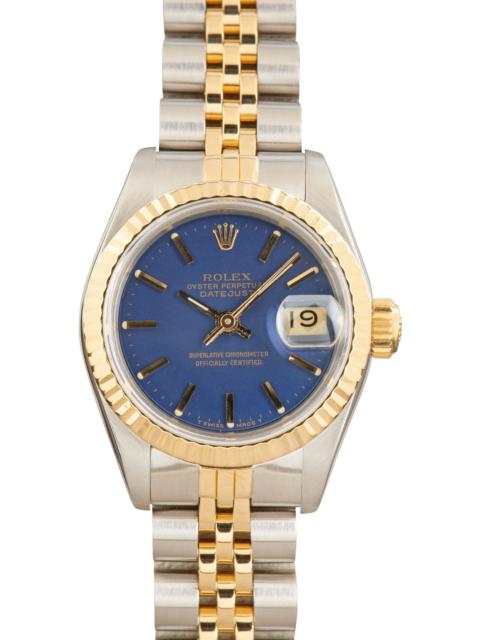ROLEX Ladies Rolex Datejust Two Tone 69173 Blue Dial