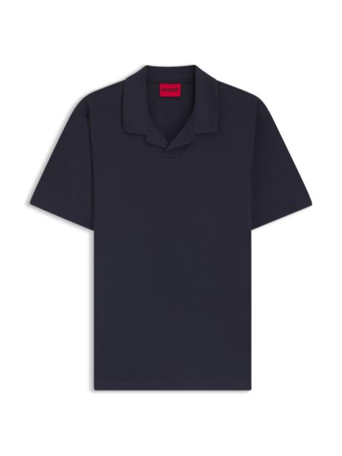 HUGO JOHNNY-COLLAR SLIM-FIT POLO SHIRT IN STRETCH COTTON