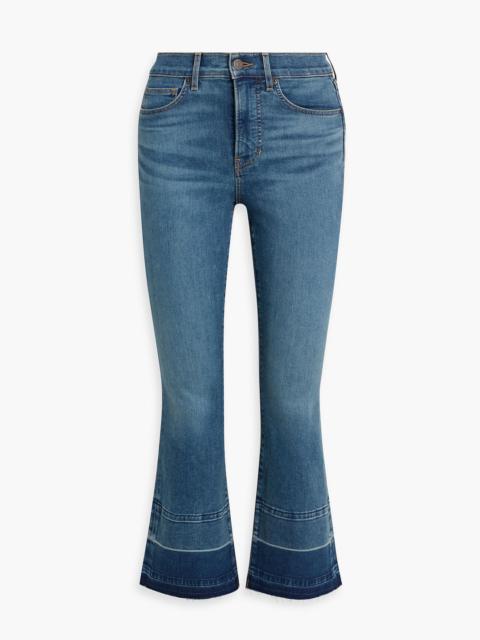 VERONICA BEARD Carolina faded high-rise kick-flare jeans