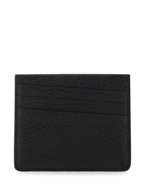 Maison Margiela Black leather card holder