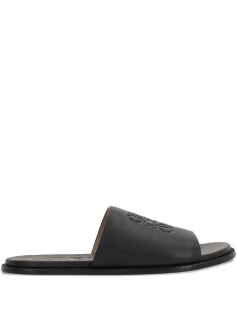 Loewe Loewe Paula's Ibiza Men Flex Anagram Leather Slides