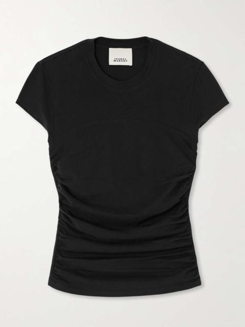 Maelie cotton-jersey T-shirt Black
