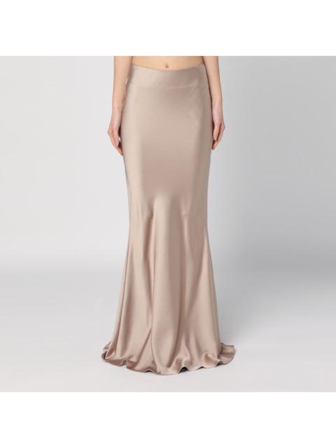 The Andamane - THE ANDAMANE Greige skirt with back drape