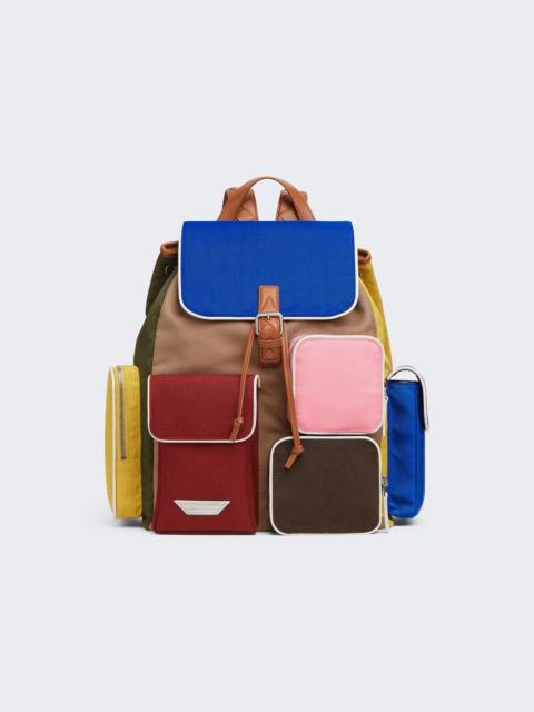 Bottega Veneta Crossroad Multipocket Backpack Multicolor