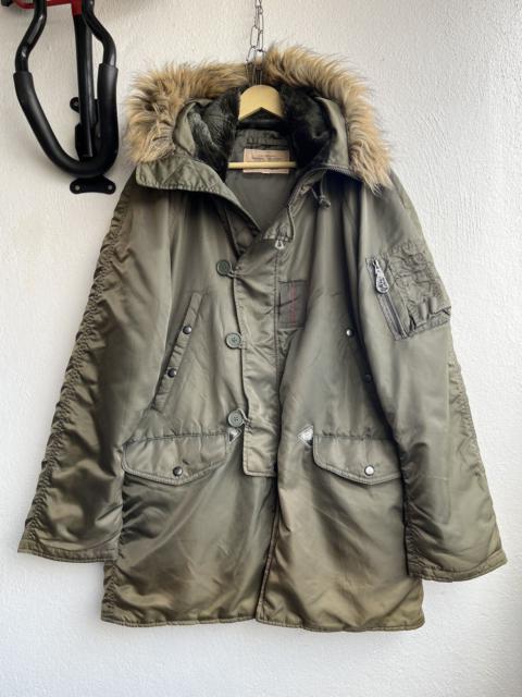 VINTAGE AVIREX ALPHA INDUSTRIES N-3B FLIGHT BOMBER JACKET