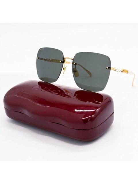 GUCCI NEW GUCCI GG1923SA 001 SUNGLASSES GOLD GREY WOMEN EYEWEAR