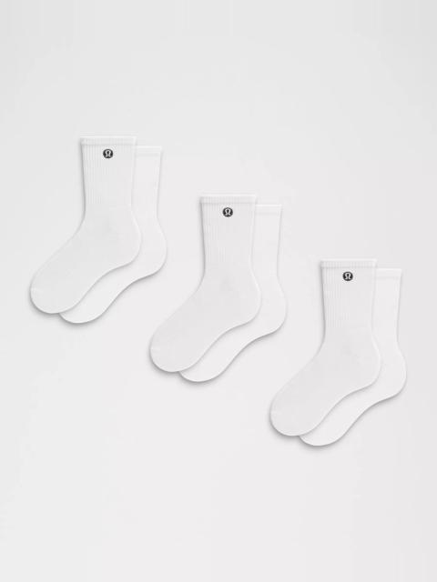 lululemon Unisex Daily Essential Quarter Socks *3 Pack