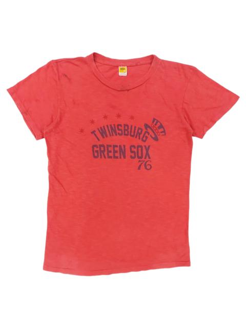 Other Designers Vintage - RARE! VTG 70s VELVA SHEEN "TWINSBURG GREEN SOX 76"