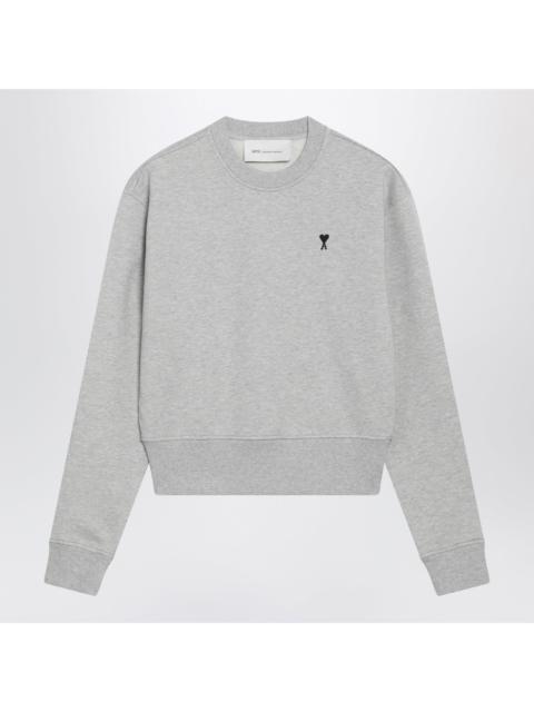 AMI Paris Ami Paris Gray Ami De Coeur Crewneck Sweatshirt Women