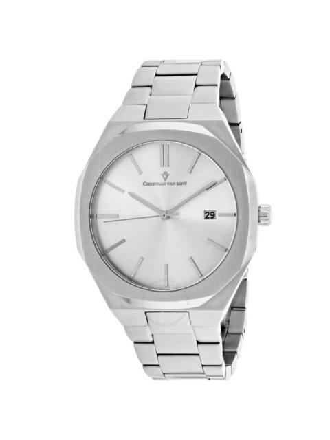 Other Designers Christian Van Sant Octavius Slim Quartz Silver Dial Men's Watch CV0521