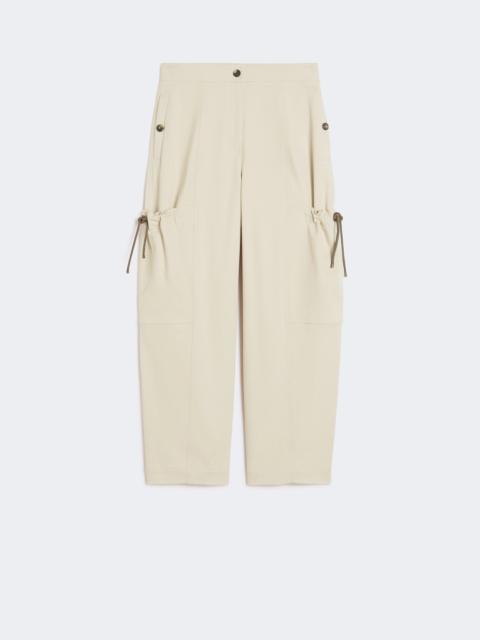 Max Mara Stretch cotton cargo trousers - BEIGE
