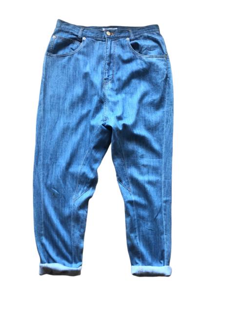 Other Designers Issey Miyake - 2000s Ne-net Drop Crotch Soft Denim Pant