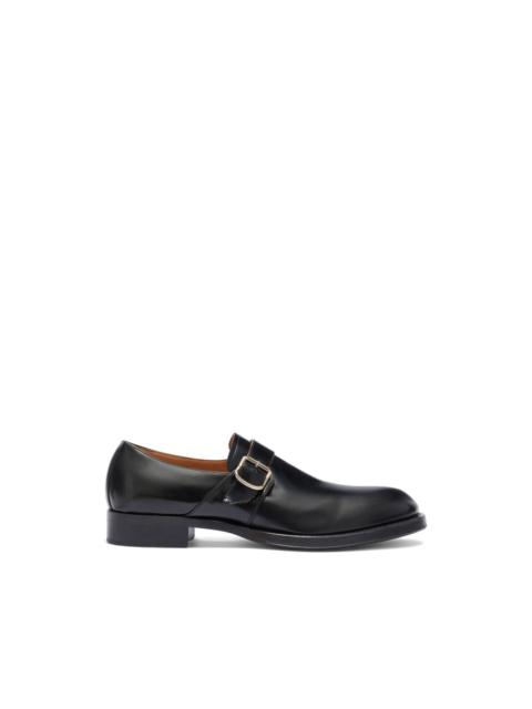 Dries Van Noten buckled leather monk shoes