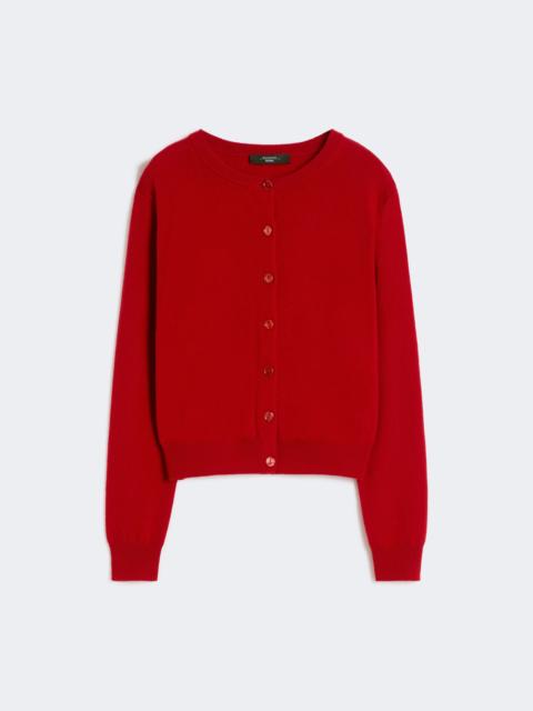 WEEKEND Max Mara Wool and cashmere cardigan - RED