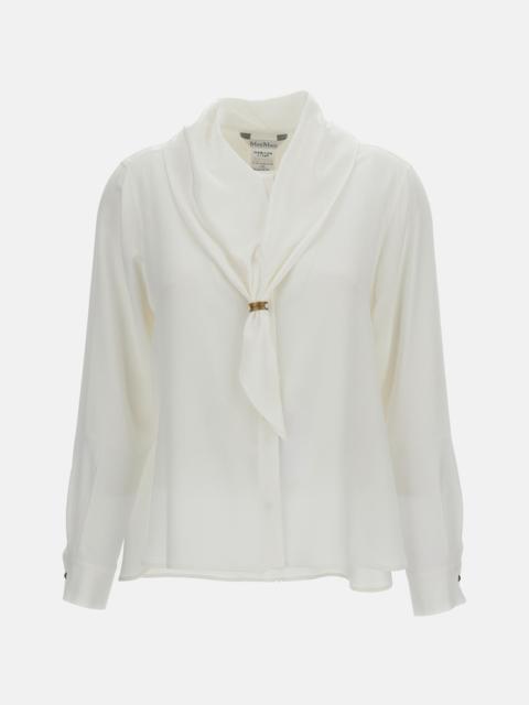 Max Mara Max Mara Women Tie Neck Scarf Silk Shirt