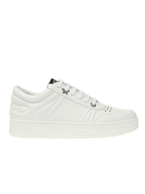 JIMMY CHOO Jimmy Choo Ladies Hawaii/F White Calf Leather Trainers