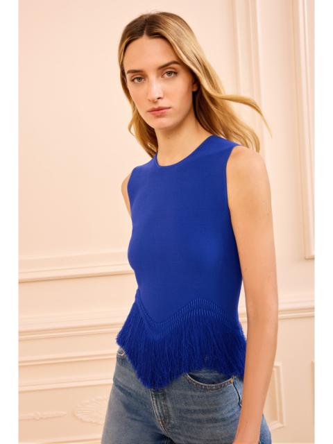 ULLA JOHNSON Koa SL Knit Top with Fringe