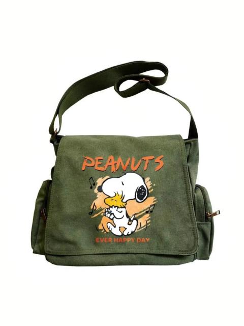 Other Designers Canvas Shoulder Bag Large Capacity Crossbody Bag Cartoon Peanut Snoopy Messenger School Work Bags