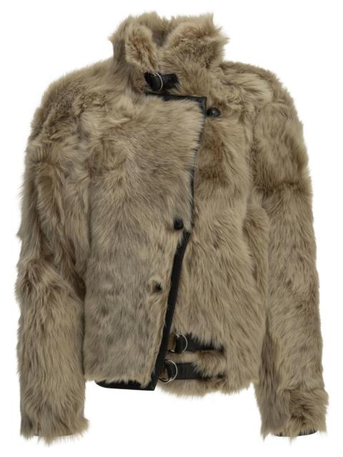 Isabel Marant Isabel Marant Roama Shearling Jacket Beige