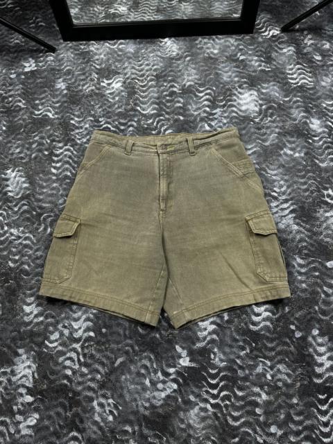 Other Designers Japanese Brand - Vintage Y2K Distressed Mud Wash Cargo Multipocket Shorts