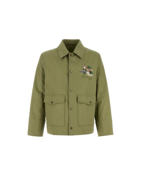 Burberry BURBERRY Green Cotton Jacket New & Authentic (Men's Size:XL;