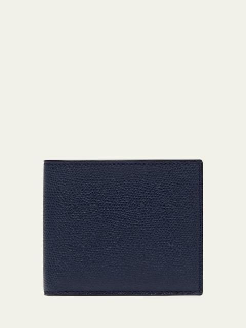 Valextra Men's Leather V-Cut Bifold Wallet