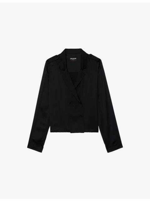 Zadig & Voltaire Tussi V-Neck Woven Shirt