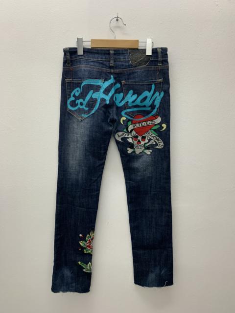 Other Designers Christian Audigier - Ed Hardy By Christian Audigier Skinny Fit Denim Jeans