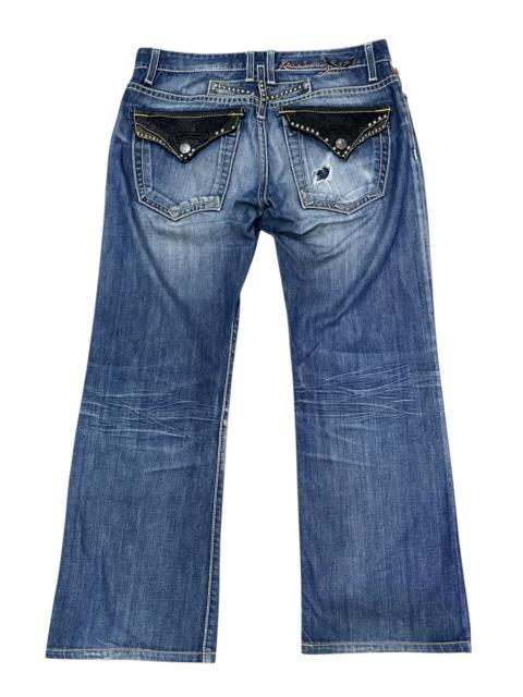 Other Designers Asspizza × Robins Jeans - 🔥Robin's Jean Studded Flap Distressed Denim USA Made (W33)