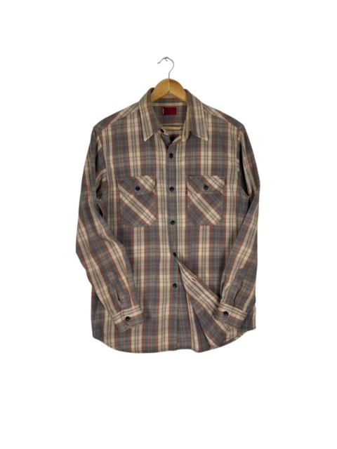 ☀️LEVIS RED TAB FLANNEL TARTAN BUTTON SHIRTS
