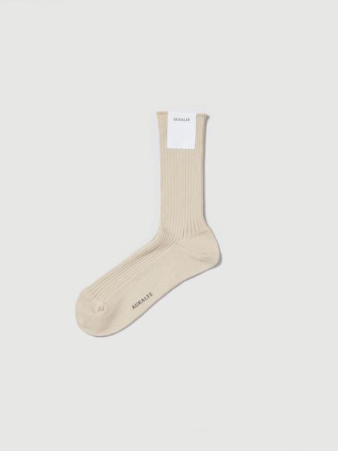 AURALEE GIZA HIGH GAUGE SOCKS