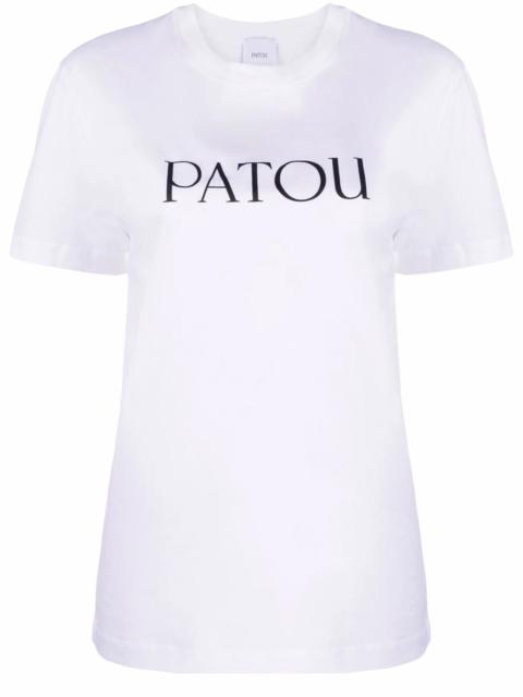 PATOU Patou Logo-print Organic-cotton T-shirt