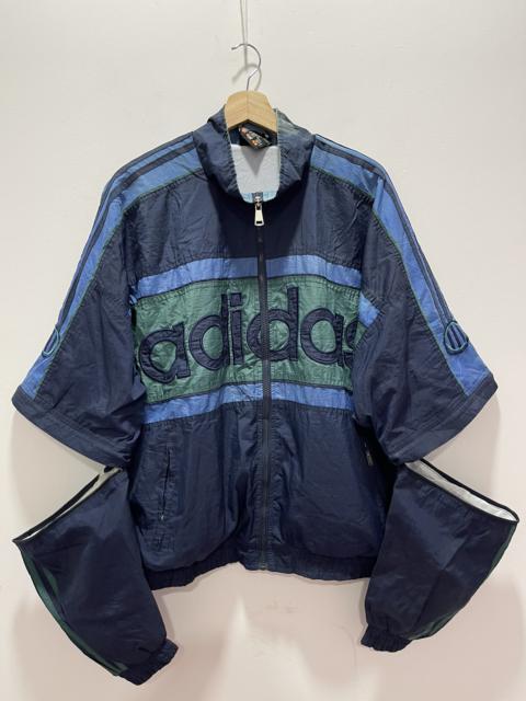 adidas VINTAGE ADIDAS TREFOIL BIG LOGO DETACHABLE COLOURBLOK JACKET