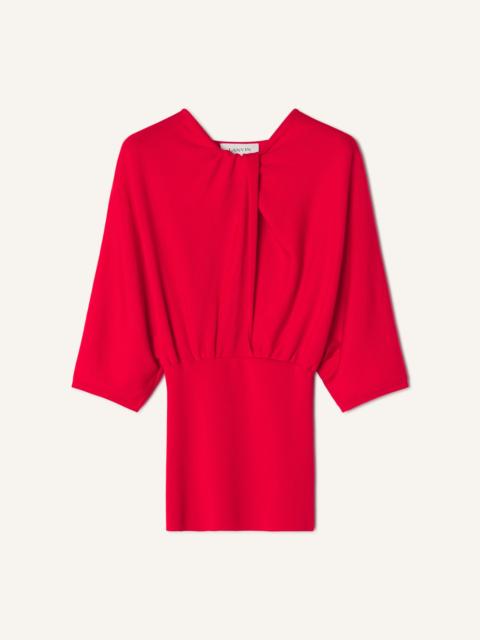 Lanvin MERINO WOOL SWEATER WITH BOW DETAIL