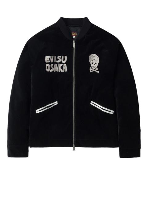 EVISU Vintage Velvet Regular Fit Padded Souvenir Jacket
