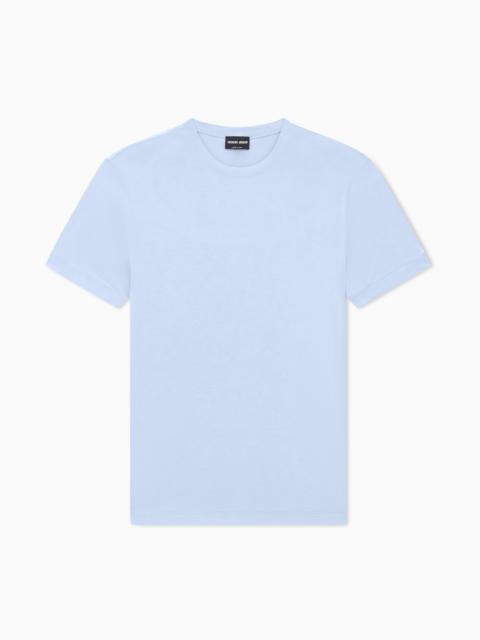 GIORGIO ARMANI ASV CREW-NECK T-SHIRT IN STRETCH VISCOSE JERSEY