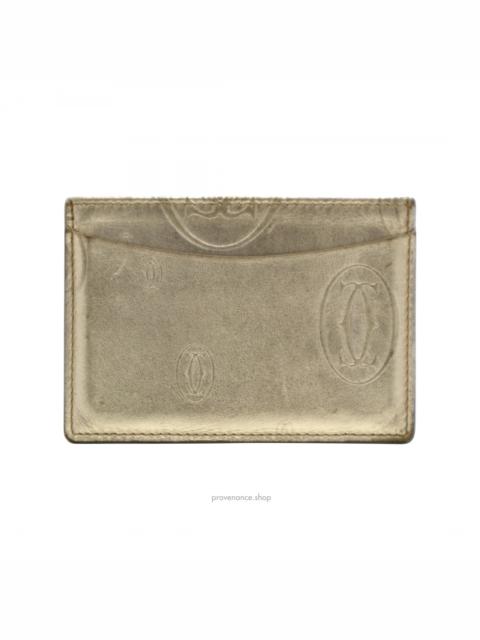 Cartier Cartier Happy Cardholder - Metallic Gold Leather