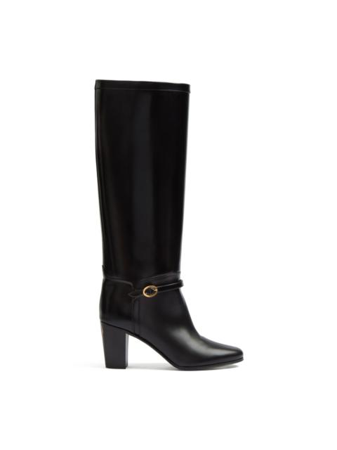 Valentino Vlogo plaque boots